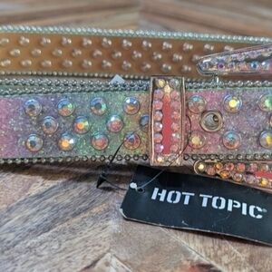 NWT Hot Topic Multicolor Studded Belt